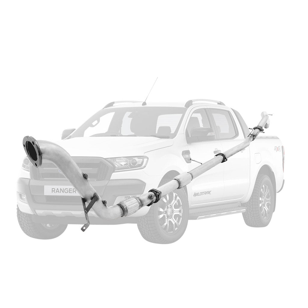 Ford Ranger PX 2016-2022 3.2L 3 Inch Turbo Back DPF Delete Exhaust System