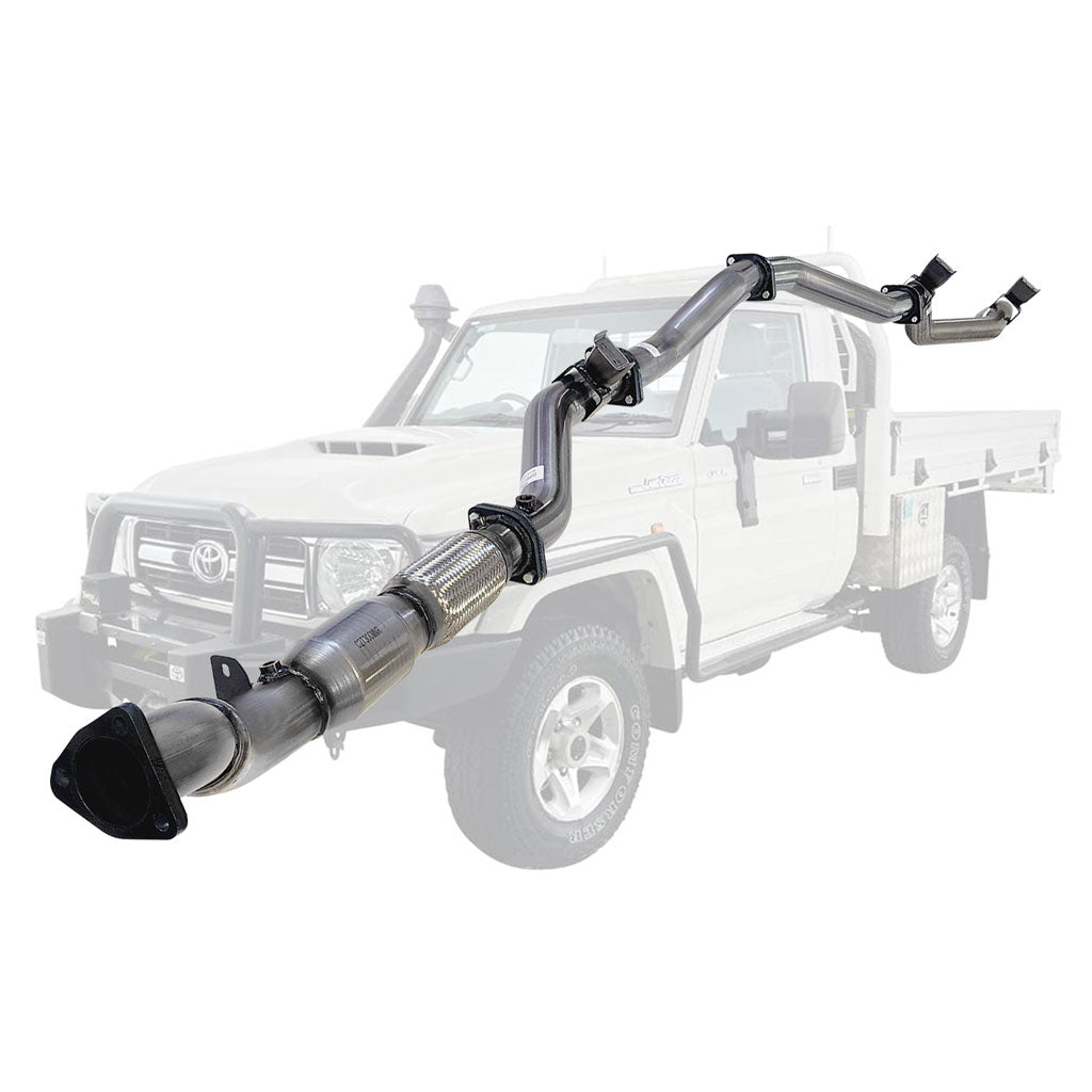 Toyota Landcruiser 79 Series VDJ79R V8 Ute 2017 On 3 Inch Turbo Back Exhaust