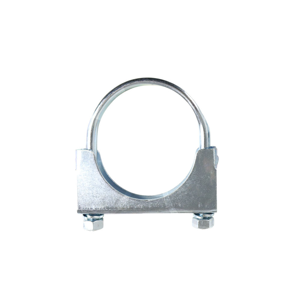 Heavy-Duty Silver U-Bolt Exhaust Clamps - Suitable for Expanded Pipes, Available in Sizes from 1 Inch to 6 Inches
