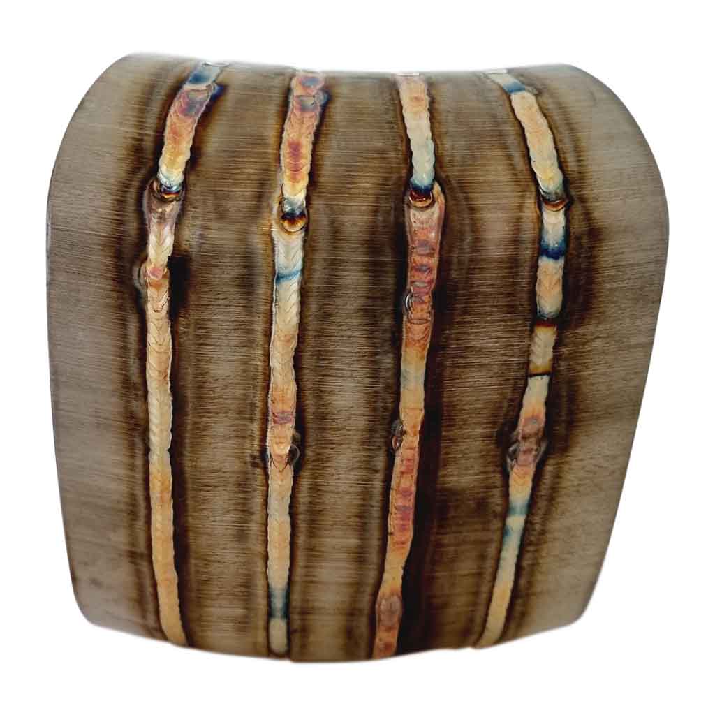 4" (63*125) Welded Vertical Pie Cuts SS304 Brushed 9° 45