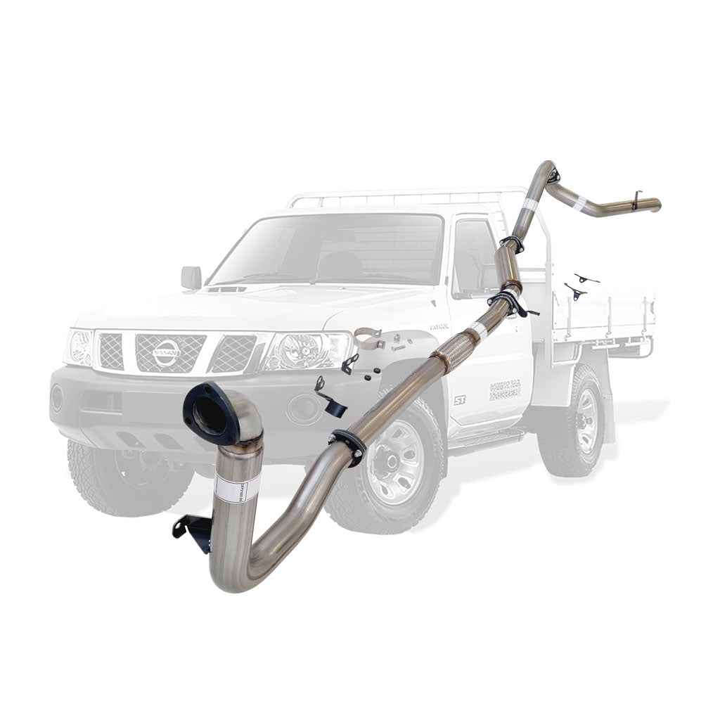Nissan Patrol Y61 GU 3L ZD30 Ute 3 Inch Turbo Back Exhaust 2000 - 2016 (Does not suit Coil Tower Braces)