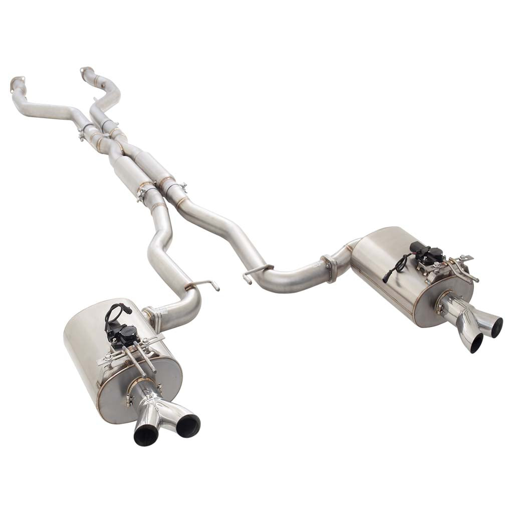 HSV VF Sedan and Wagon 304 Stainless Steel Twin 3Inch Varex Valved Cat Back System