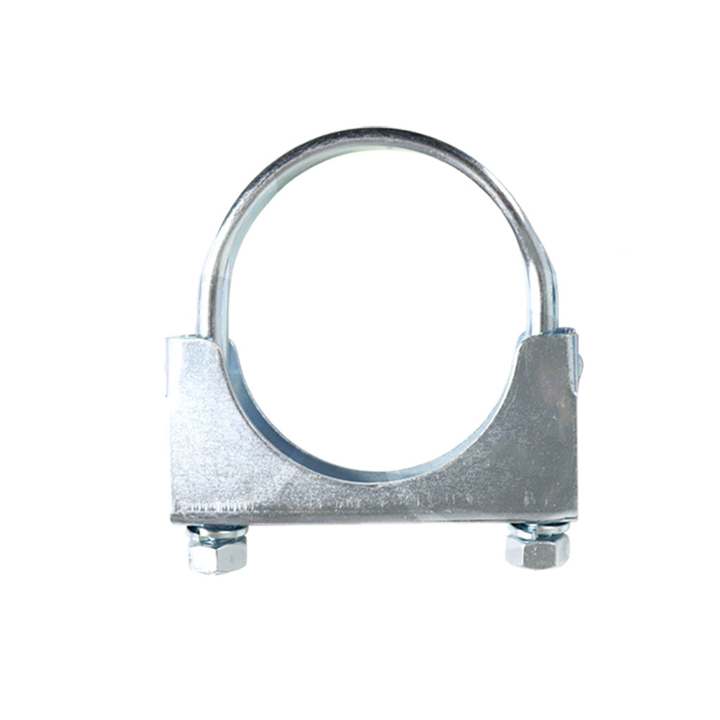 Heavy-Duty Silver U-Bolt Exhaust Clamps - Suitable for Expanded Pipes, Available in Sizes from 1 Inch to 6 Inches