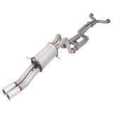 BA BF Falcon V8 Ute Twin 2.5Inch Raw 409 Cat Back Exhaust System