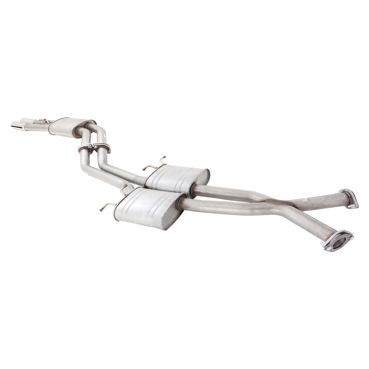 Holden Monaro V2 Cv6 Cv8 2001-03 XFORCE Twin 2.5 Inch Catback Exhaust - Raw 409 **** Special Order Item ****