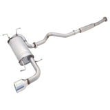 Subaru Impreza Raw 409 Stainless Cat Back System with Single Tip