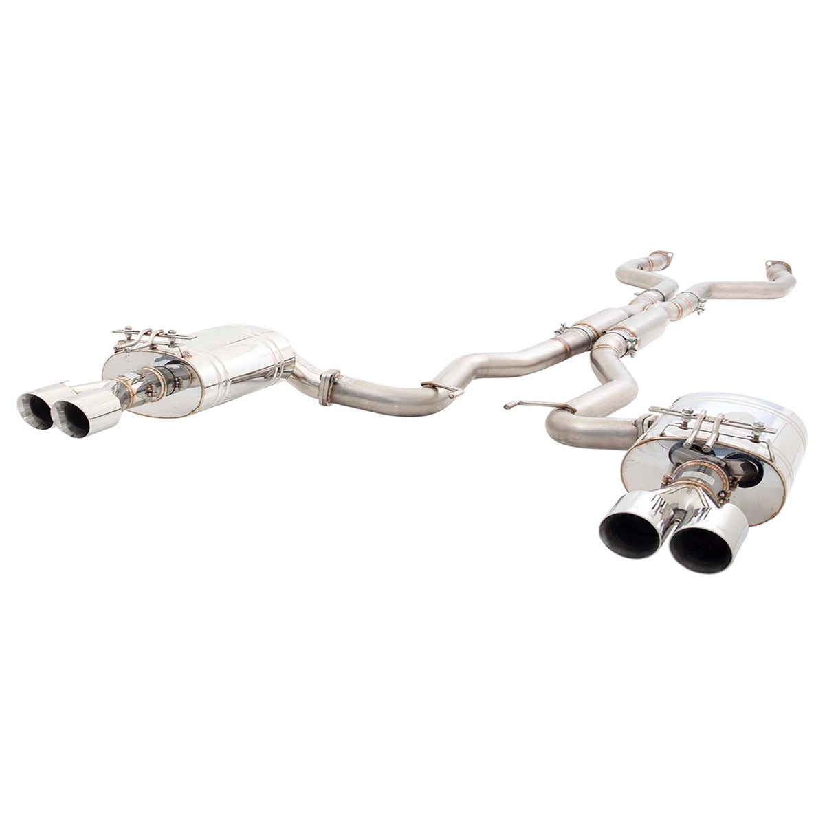 Holden Commodore VE-VF Sedan Twin 3" Cat-back System (Slip-Joint) - Polished S/S **** Special Order Item ****