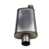 10" x 4" Offset/Centre Welded (F) Configurations Mufflers | Stainless 409 | Select Your Size Length and Internal Options