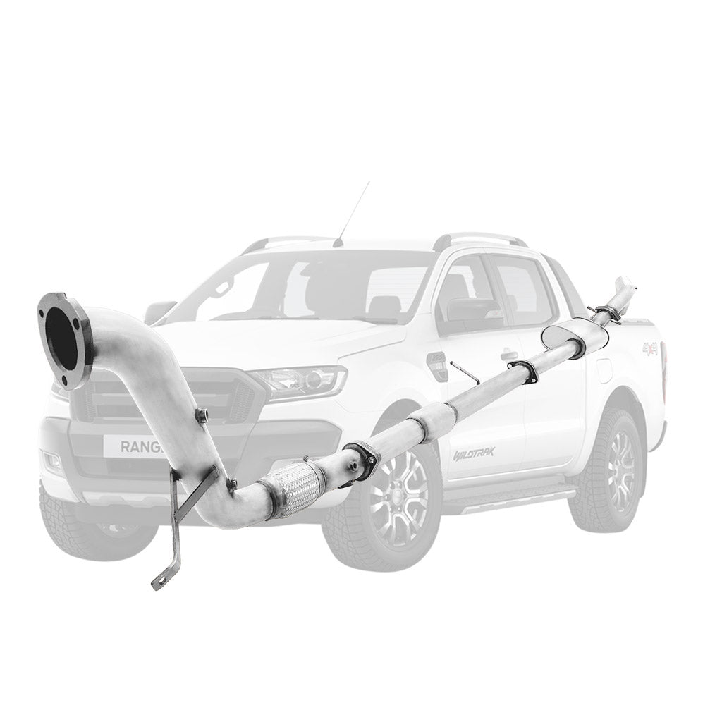 Ford Ranger PX 2016-2022 3.2L 3 Inch Turbo Back DPF Delete Exhaust System