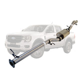 Ford Ranger Next Gen 2022 Onwards 2L BI-Turbo 3 Inch DPF Back Exhaust Not For ADBLUE models (Requires tunning After Fitment)