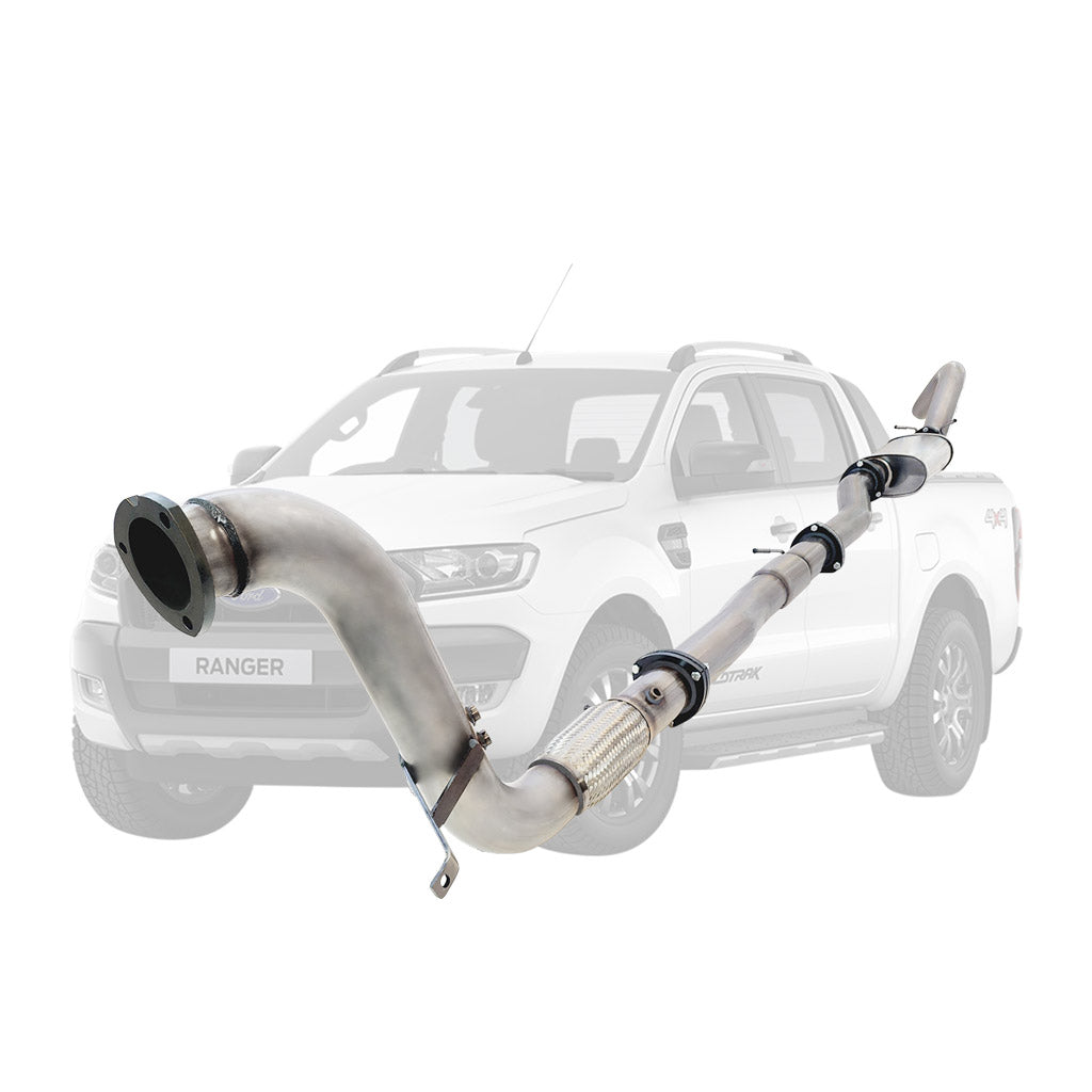 Ford Ranger PX 2016-2021 3.2L 3.5 Inch Turbo Back DPF Delete Exhaust System