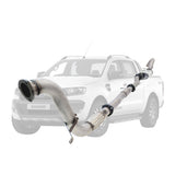 Ford Ranger PX 2016-2021 3.2L 3.5 Inch Turbo Back DPF Delete Exhaust System