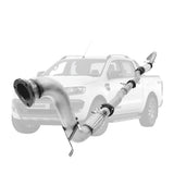 Ford Ranger PX 2016-2021 3.2L 3.5 Inch Turbo Back DPF Delete Exhaust System