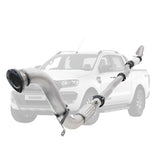 Ford Ranger PX 2016-2021 3.2L 3.5 Inch Turbo Back DPF Delete Exhaust System