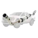 Ford Ranger Next Gen 2022 On 3L 3.5 Inch Turbo Back DPF Delete Exhaust System
