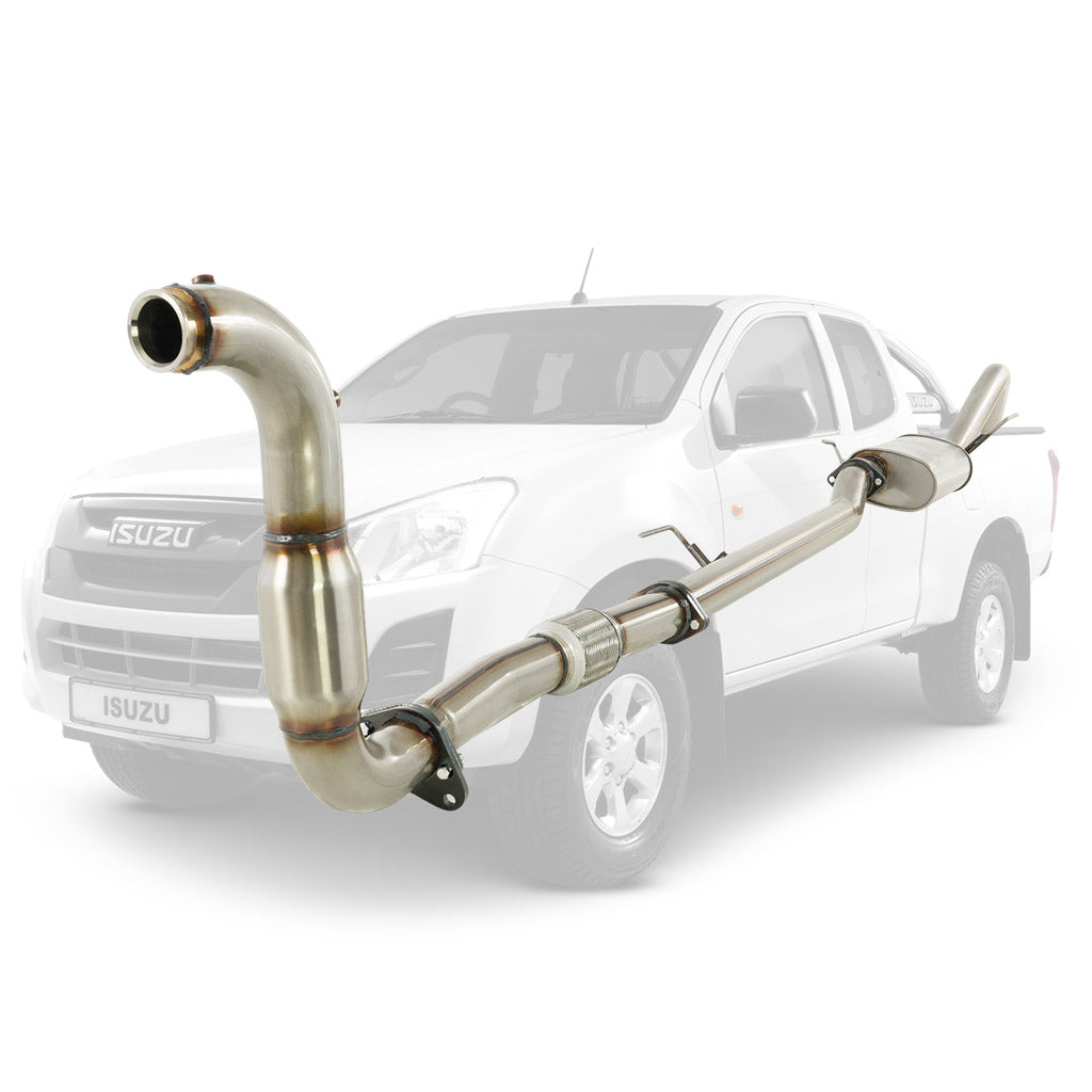 Isuzu D-MAX 2016 Onwards 3L 3 Inch Turbo Back DPF Delete Exhaust