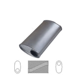 8" x 4" Offset/Offset Configurations Mufflers | Aluminised | Select Your Size Length and Internal Options