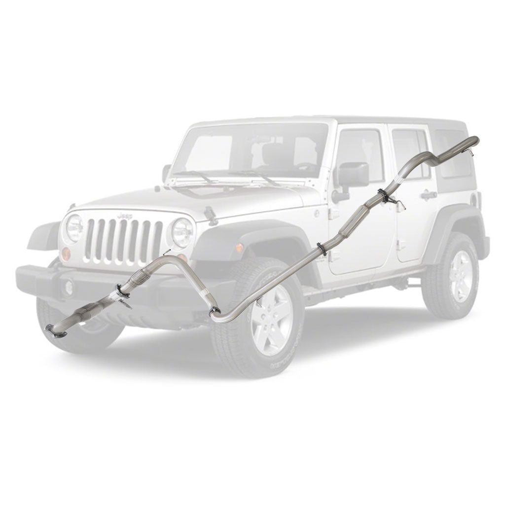 Jeep Wrangler JK 2007-2010 2.8L CRD 3 Inch Turbo Back Exhaust *** Limited Stock Made To Order ****