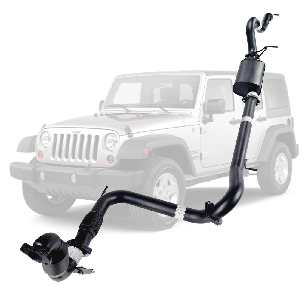Jeep Wrangler JK 2007-2010 2.8L CRD 3 Inch Turbo Back Exhaust *** Limited Stock Made To Order ****