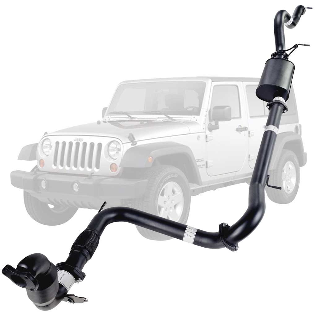 Jeep Wrangler JK 2007-2010 2.8L CRD 3 Inch Turbo Back Exhaust *** Limited Stock Made To Order ****