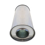 6" ROUND 14" LONG C/C 3" GLASS PACKED 409 STAINLESS EVERFLO NO STUBS