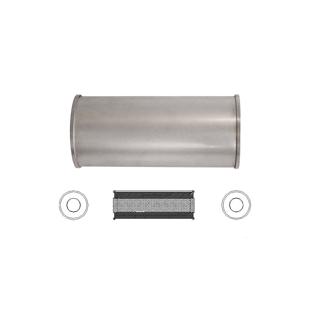 6" ROUND - 14" LONG C/C 3" GLASS PACKED NO STUBS