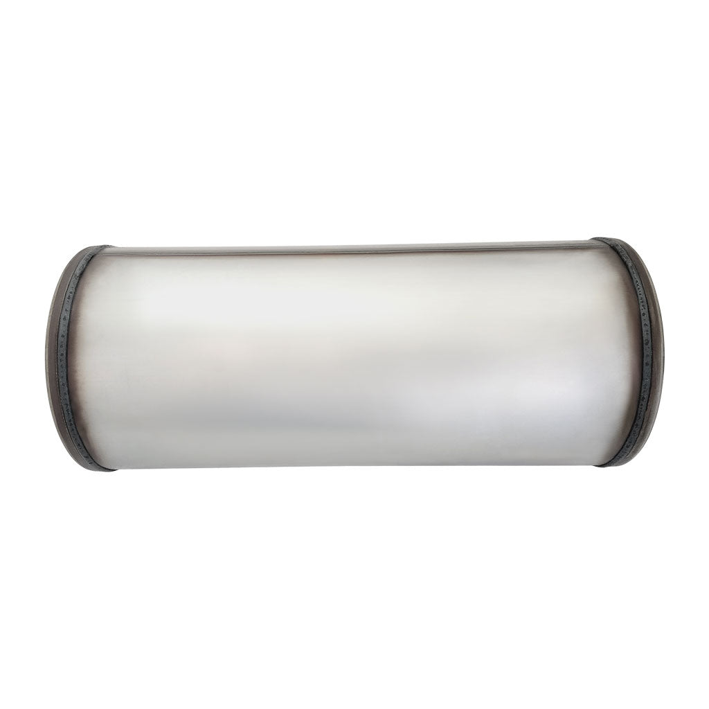 8" ROUND - 18" LONG 2.5" O/O  GP NS MEGA STAINLESS STEEL 409