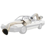 HOLDEN COMMODORE VL TURBO SEDAN 3 1/2" STAINLESS CATBACK KIT INC 2 X EVERFLO MUFFLERS