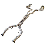 Commodore VE VF V6 V8 Sed Wag  Twin 3" Stainless Steel Catback Exhaust  X Pipe & Straight Tips