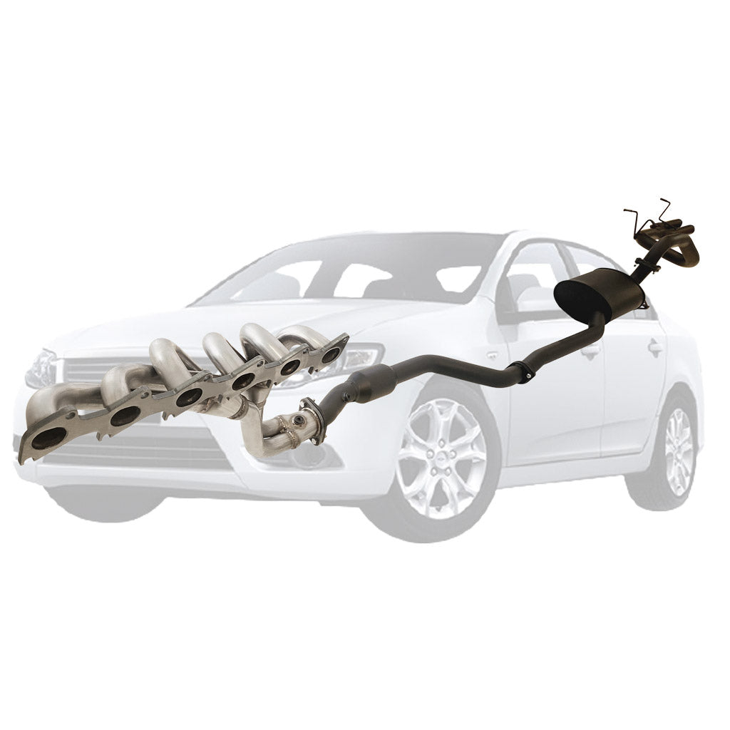 FORD FALCON FG XR6 SEDAN 2.5" EXHAUST WITH XPS EXTRACTOR & HIFLOW CAT