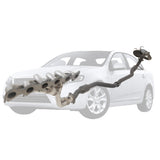FORD FALCON FG XR6 SEDAN 2.5" EXHAUST WITH XPS EXTRACTOR & HIFLOW CAT FRONT MUFFLER AND DUAL REAR MUFFLER