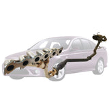 FALCON BA BF XT SEDAN XPS EXTRACTORS & CATBACK EXHAUST 2.5" WITH HIFLOW CAT, FRONT PIPE AND REAR MUFFLER