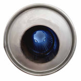 6" ROUND 24" LONG 2 1/4" - 2 1/4" GLASS PACKED BAFFLED