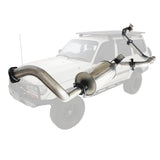 TOYOTA LANDCRUISER 80 SERIES FZJ80R 4.5L PETROL  92 - 98 - 2 1/2"  STAINLESS STEEL KIT WITH MUFFLER AND HOTDOG