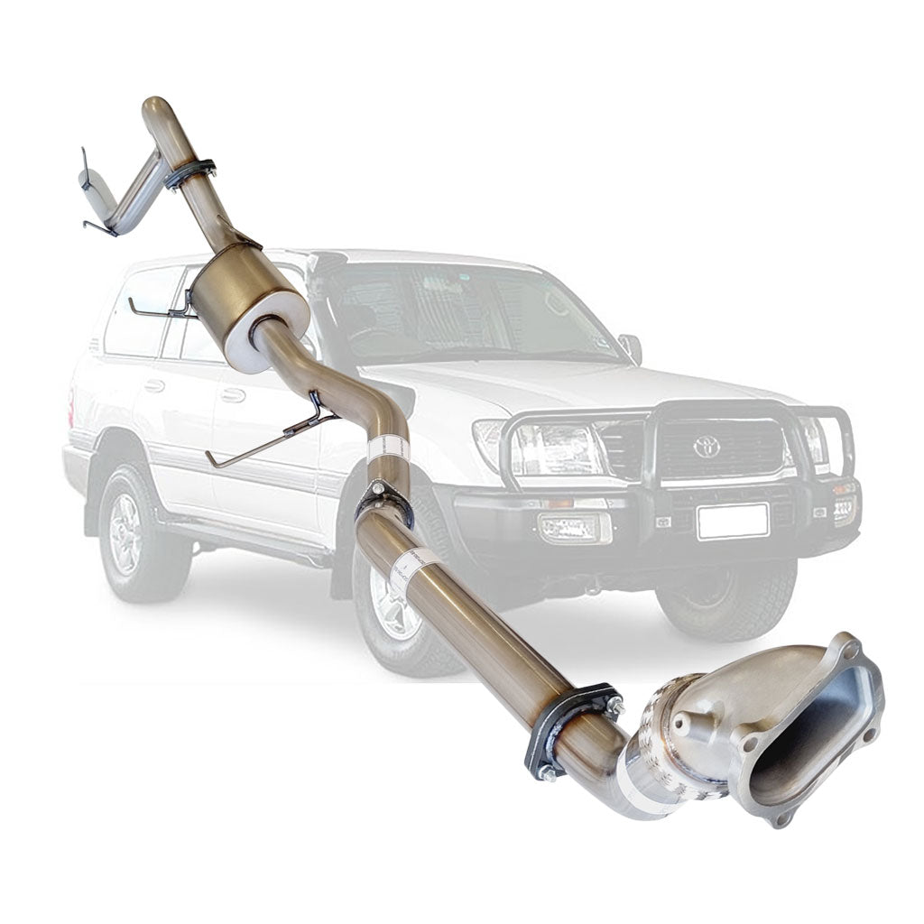Toyota Landcruiser 100 Series HDJ100 1HD-FTE Wagon 3 Inch Turbo Back Exhaust