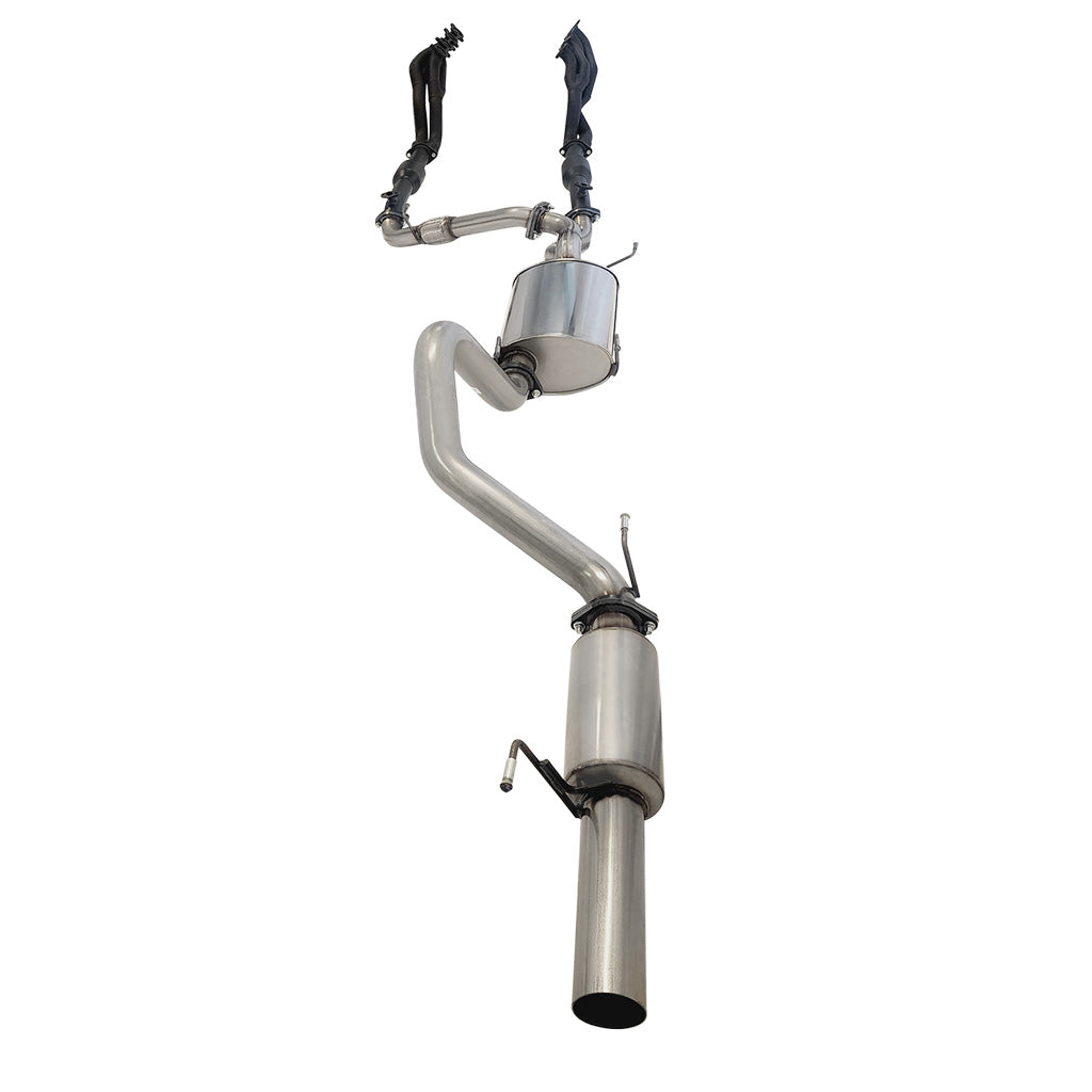 TOYOTA LANDCRUISER 100 SERIES UZJ100R WAGON 4.7L 3" STAINLESS STEEL FULL EXHAUST KIT (EXTRACTORS, CATS & CAT-BACK SYSTEM WITH MUFFLER)