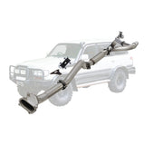 Toyota Landcruiser 80 Series 4.2L 1HD 3 Inch Turbo Back Exhaust with Cast Dump Pipe 1990 - 1998