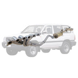TOYOTA LANDCRUISER 105 SERIES FZJ105 4.5L 98 - 02 HEADERS & 2 1/2" EXHAUST STAINLESS KIT