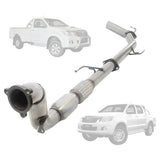 Toyota Hilux N70 Series 3.0L 4Cyl 1KD-FTV (2005-2015) 3" Turbo Back Exhaust To 3.5" Tailpipe