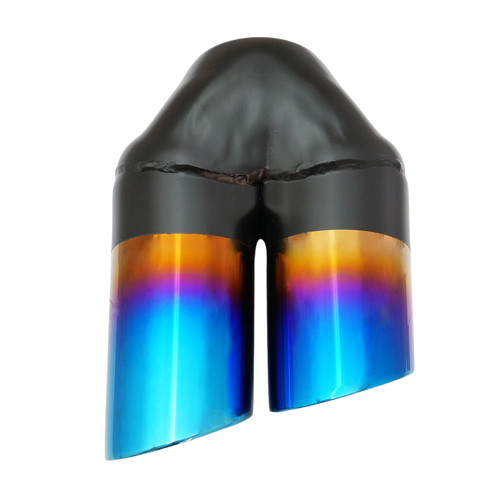 Angle Cut Y-Piece Inner Cone Blue Flame 2 1/2" In 2x3" Out 9" Long RHS SS304 Tip
