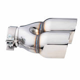 Angle Cut Y-Piece Inner Cone Taper Stepped 2 1/2" In 2 x 31/2" Out 9" Long LHS SS304 Clamped Tip