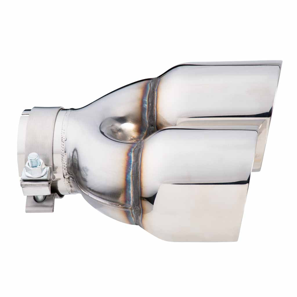 Angle Cut Y-Piece Inner Cone Taper Stepped 3" In 2 x 4" Out 9" Long LHS SS304 Clamped Tip
