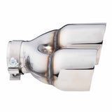 Angle Cut Y-Piece Inner Cone Taper Stepped 3" In 2 x 4" Out 9" Long LHS SS304 Clamped Tip