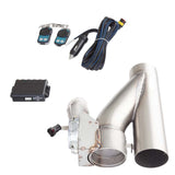 XFORCE Electric Stainless Steel Exhaust Cut Out Valve Kit With Remote 2.5 Inch **** Special Order Item ****