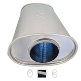 8" x 5" Offset/Centre Configurations Mufflers | Stainless 304 | Select Your Size Length and Internal Options