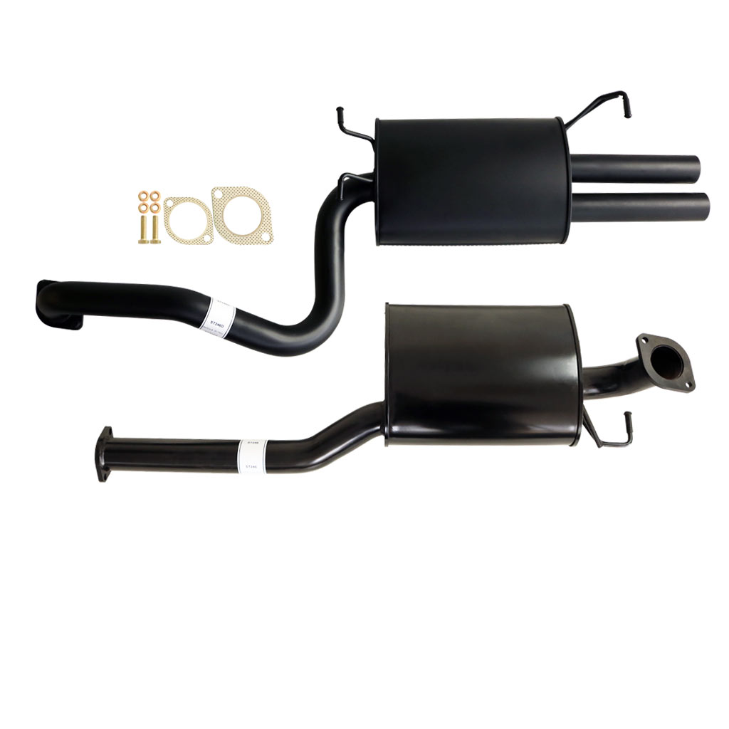 FORD FALCON BA - BF SEDAN G6E XR6 2 1/2" CATBACK KIT INC EVERFLO MUFFLERS DUAL OUTLET