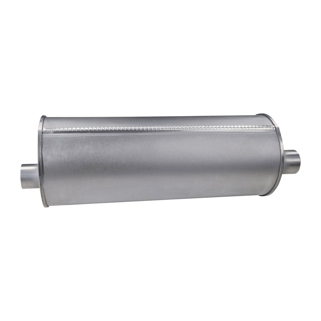 8" Round Offset/Offset Lefthand Rotation Configurations Universal Mufflers | Aluminised | Select Your Size Length and Internal Options