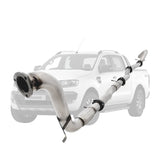 Ford Ranger PX 2016-2021 3.2L 3.5 Inch Turbo Back DPF Delete Exhaust System