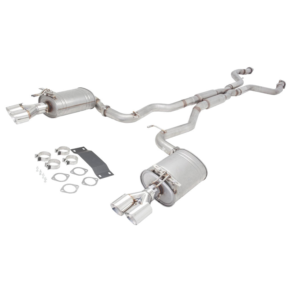 Holden Commodore VE VF Sedan XFORCE Twin 2.5" Catback Exhaust - Raw Finish 409