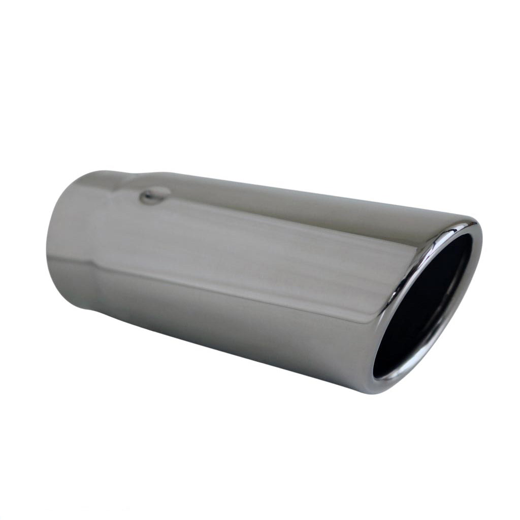 Angle Cut Rolled In RV 2 1/4" In 2 1/2" Out 6 1/2" Long SS304 Tip